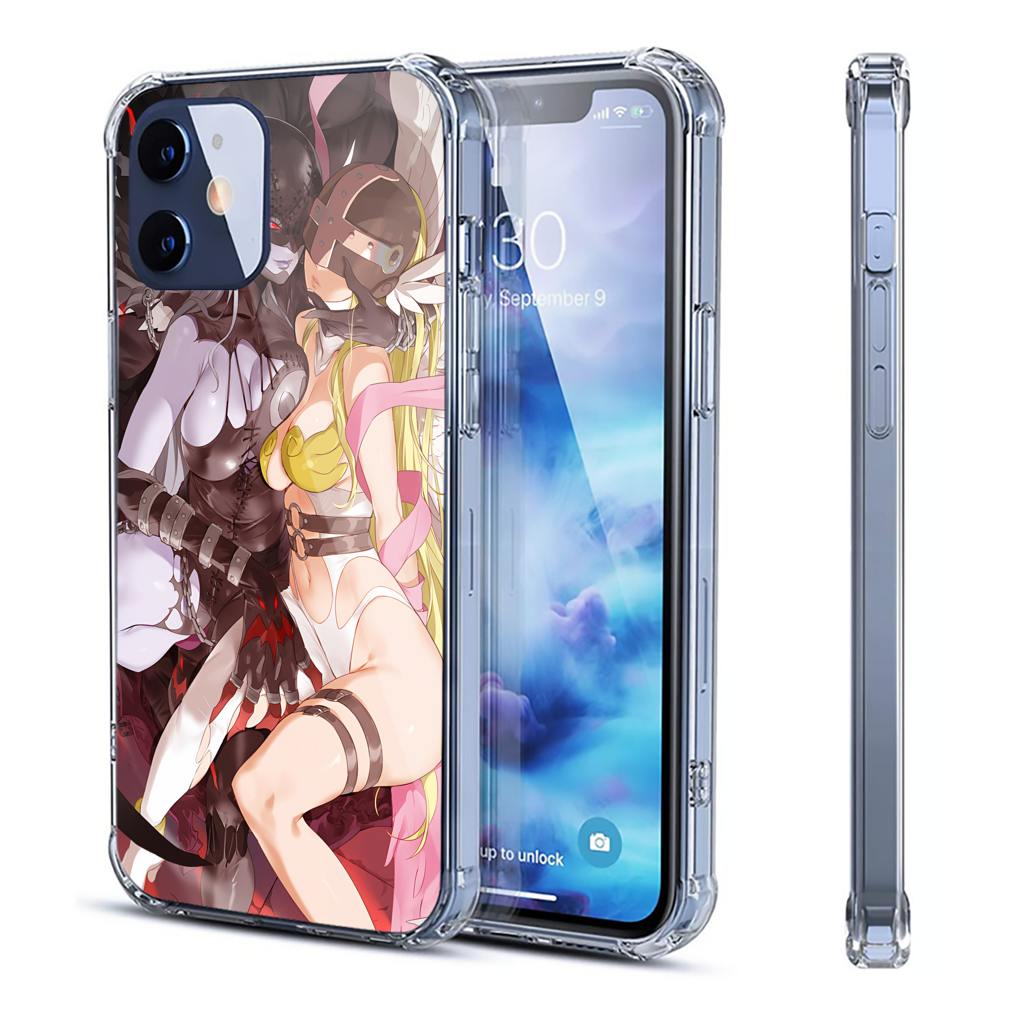 （画像用） Digimon デジタルモンスター/デジモン 【iPhone 12シリーズ対応】透明スマホケース（クリアソフトケース）